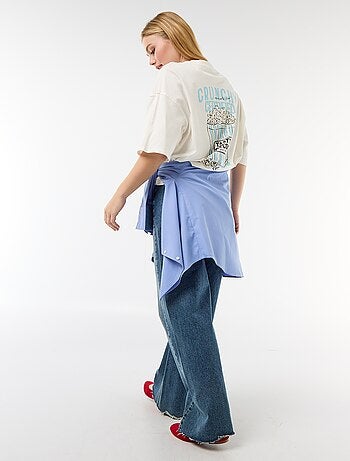 T-shirt manches courtes imprimé recto-verso