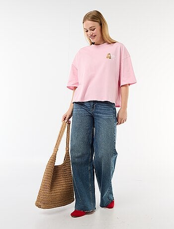 T-shirt manches courtes imprimé recto-verso