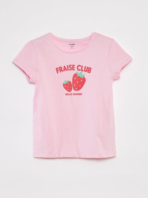 T-shirt manches courtes imprimé - Kiabi