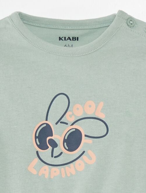 T-shirt manches courtes imprimé - Kiabi