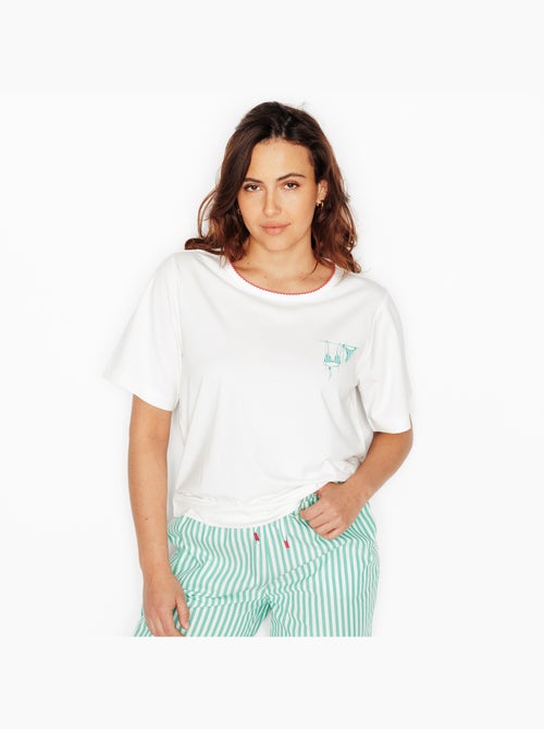 T-shirt manches courtes Italia - RougeGorge Lingerie - Kiabi