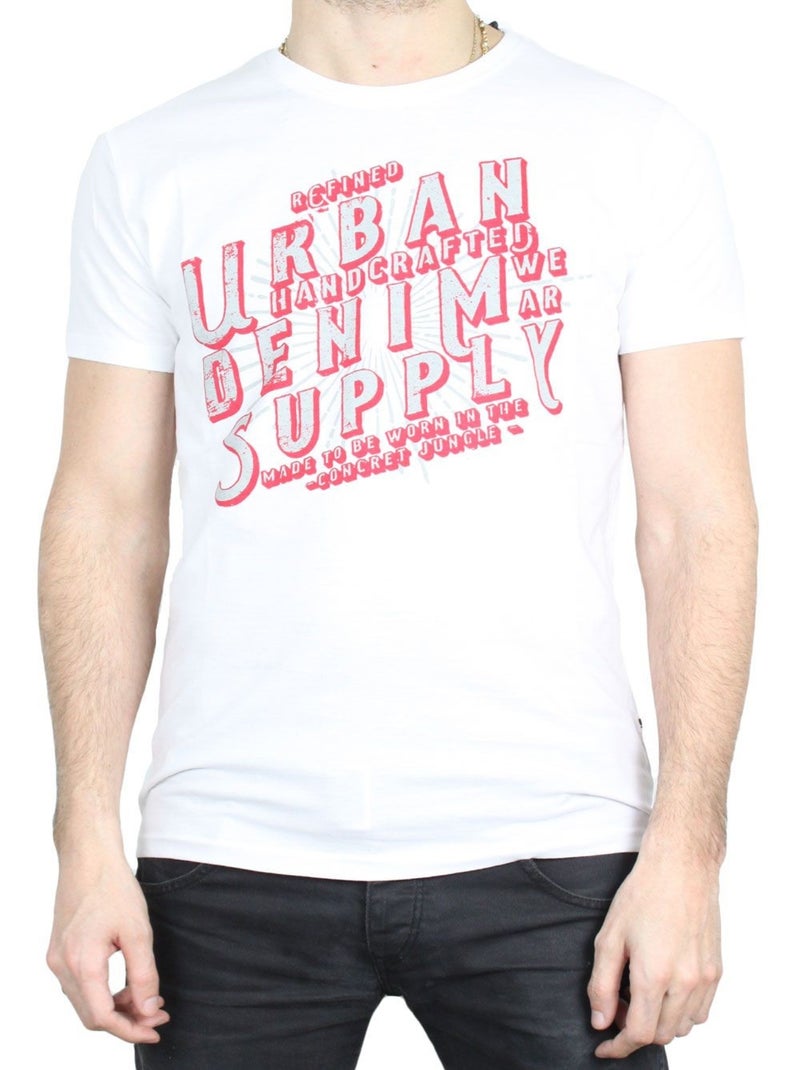 T-shirt manches courtes Kebello Blanc - Kiabi