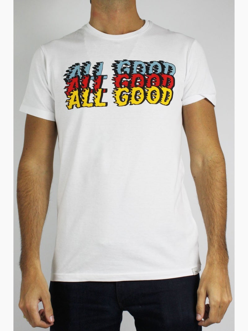 T-Shirt manches courtes Kebello Blanc - Kiabi