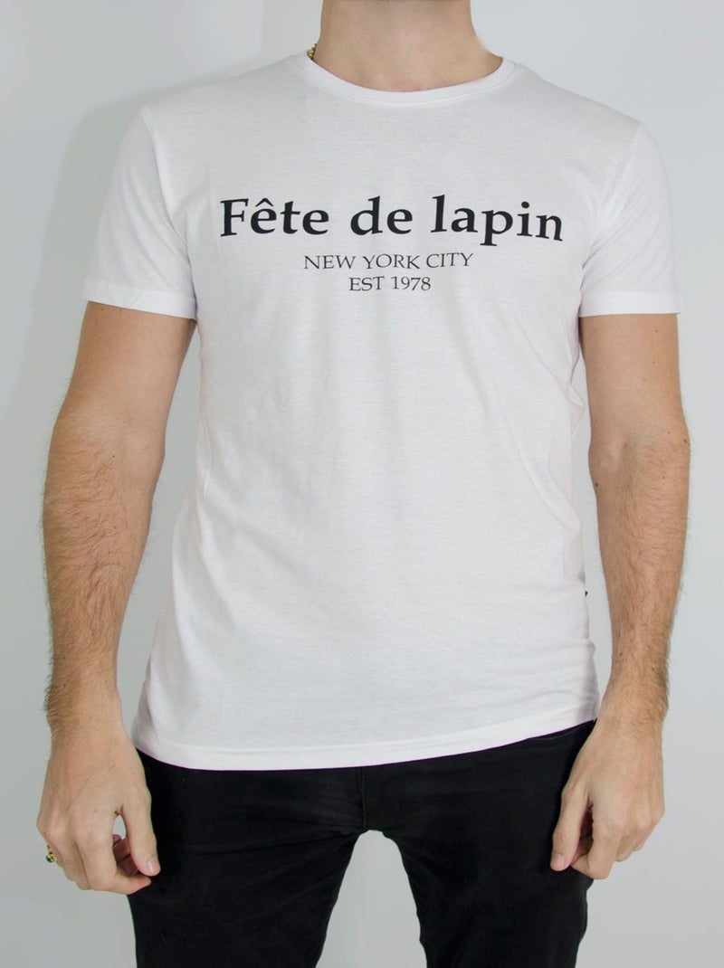 T-Shirt manches courtes Kebello Blanc - Kiabi