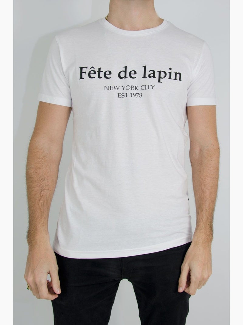 T-Shirt manches courtes Kebello Blanc - Kiabi