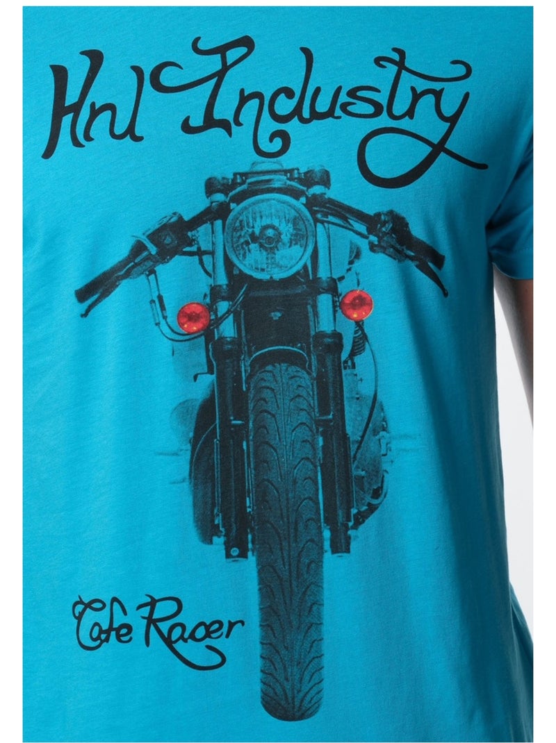 T-Shirt manches courtes Kebello Bleu - Kiabi