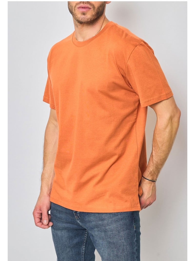 T-Shirt manches courtes Kebello Orange - Kiabi
