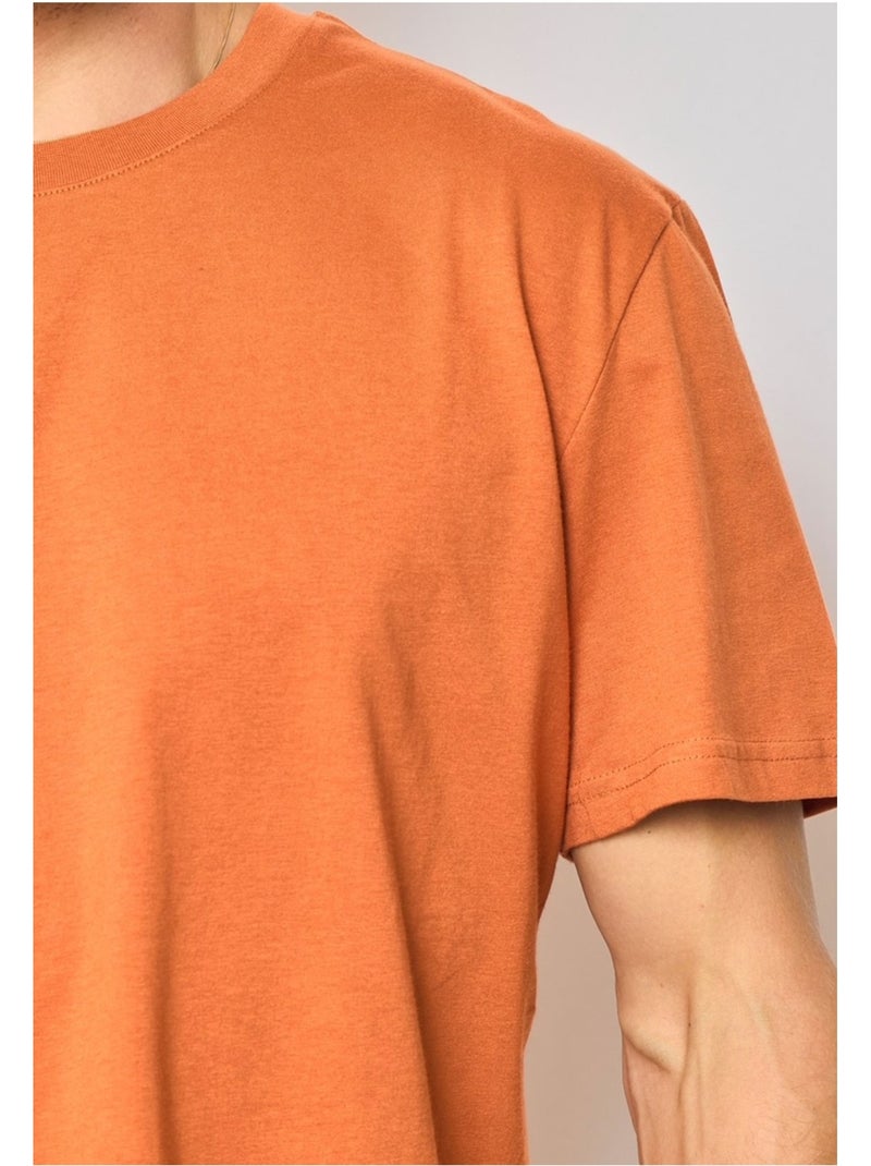 T-Shirt manches courtes Kebello Orange - Kiabi