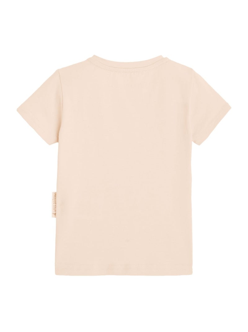 T-shirt manches courtes mixte Beige sable - Kiabi