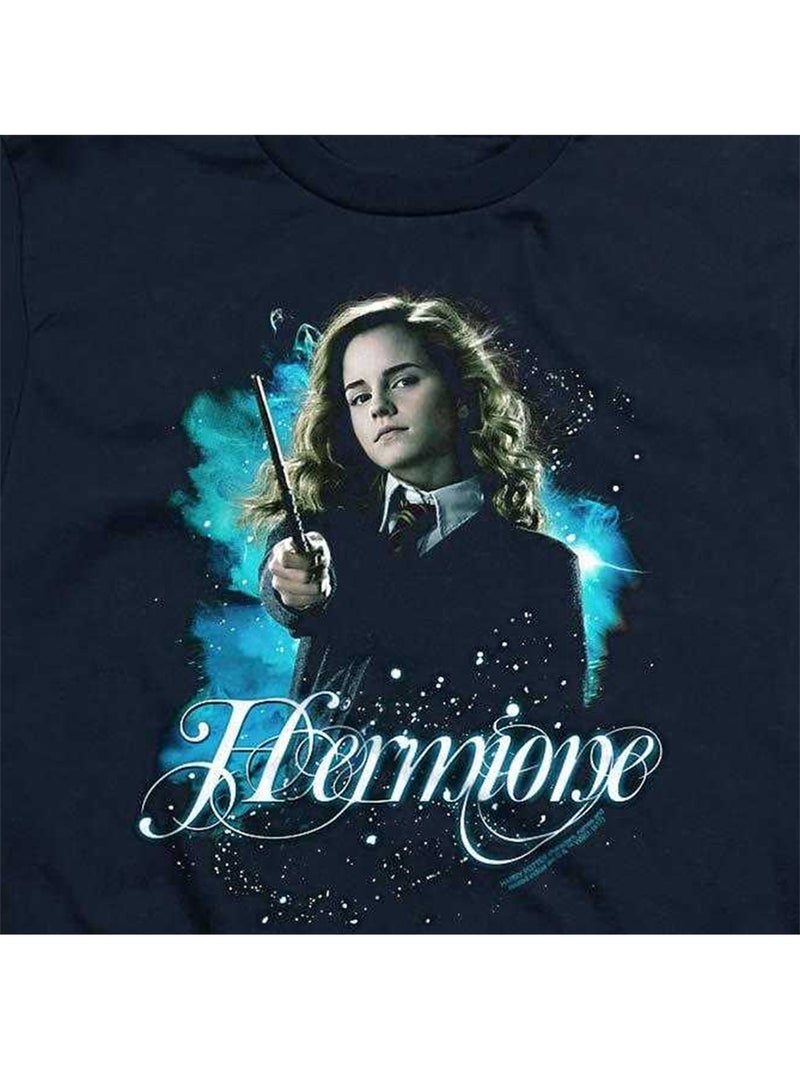 T-shirt manches courtes motif hermione granger - harry potter (hermione) Bleu marine - Kiabi