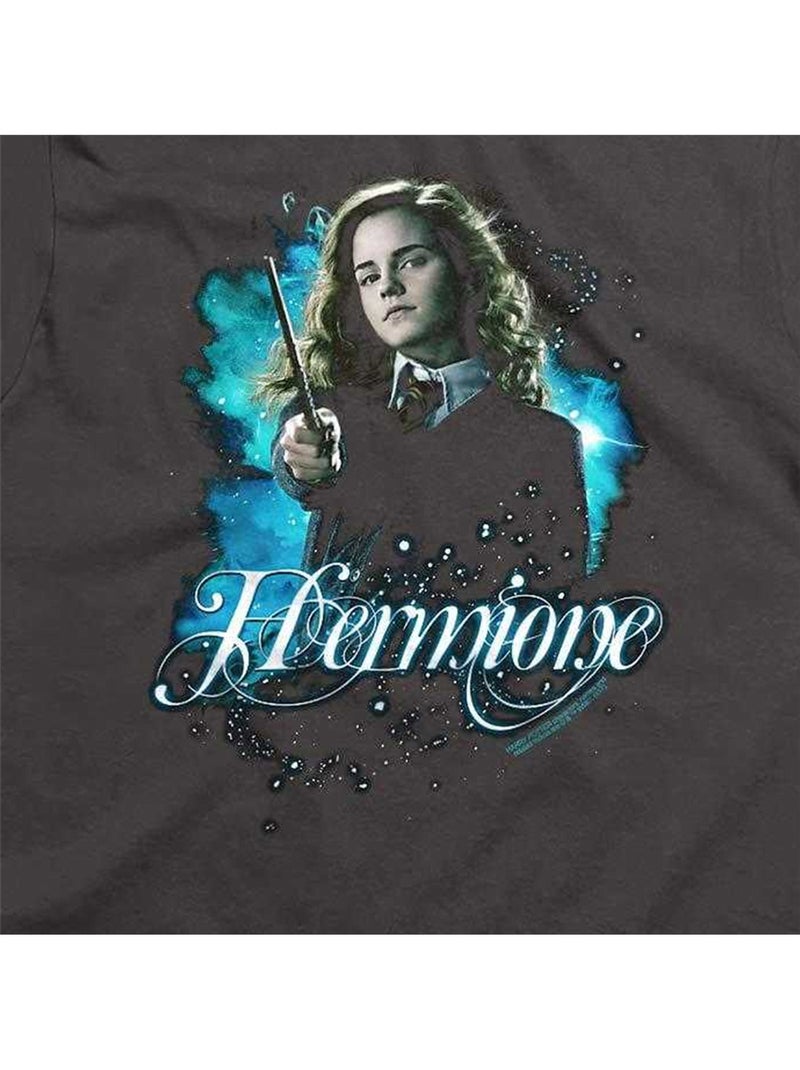 T-shirt manches courtes motif hermione granger - harry potter (hermione) gris anthracite - Kiabi