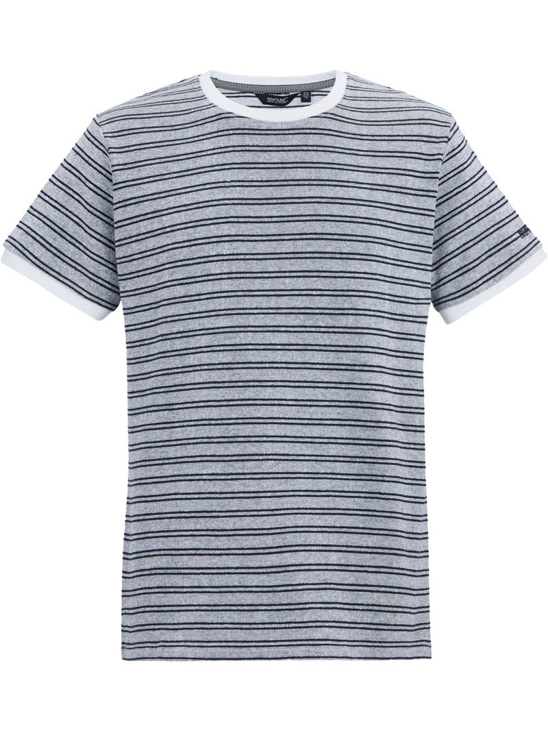 T-shirt manches courtes motif/style à rayures benlin - regatta Blanc - Kiabi