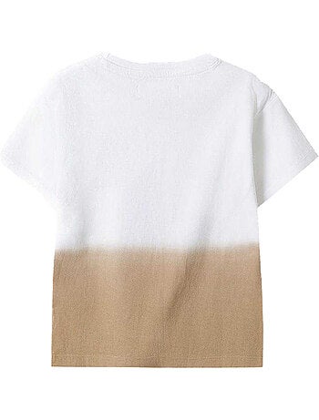 T-shirt manches courtes motif/style dip-dye - minoti