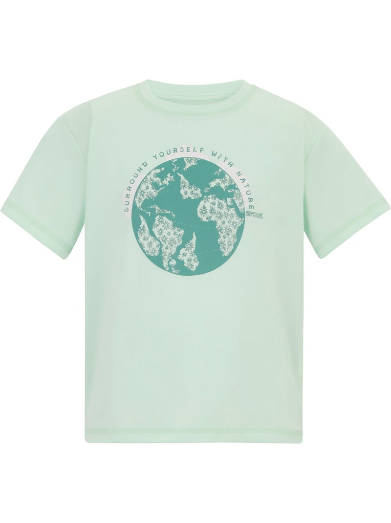 T-shirt manches courtes motif/style globe aria - regatta Bleu aqua - Kiabi