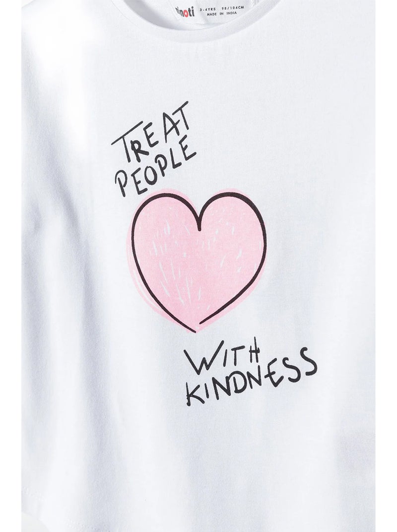 T-shirt manches courtes motif/style graphique - minoti Blanc - Kiabi