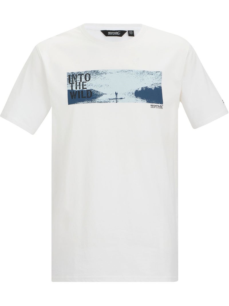 T-shirt manches courtes motif/style imprimé cline outdoor wild - regatta Blanc Blanc - Kiabi