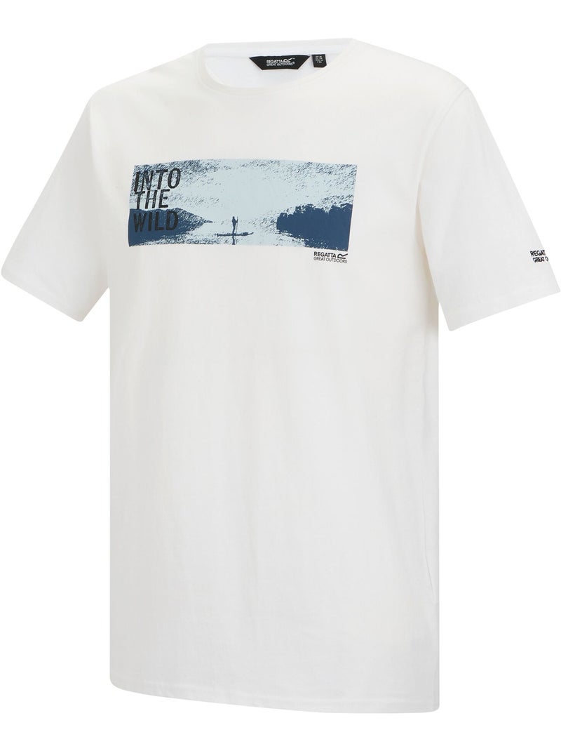T-shirt manches courtes motif/style imprimé cline outdoor wild - regatta Blanc Blanc - Kiabi