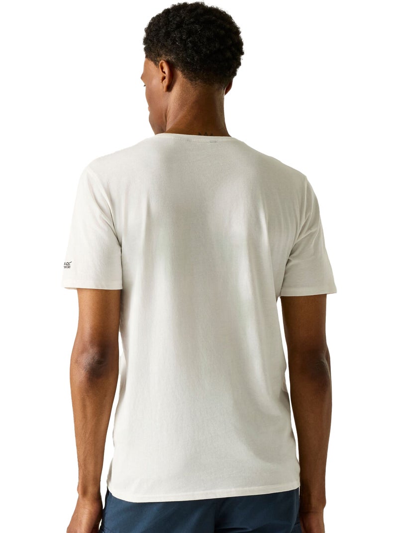 T-shirt manches courtes motif/style imprimé cline outdoor wild - regatta Blanc Blanc - Kiabi