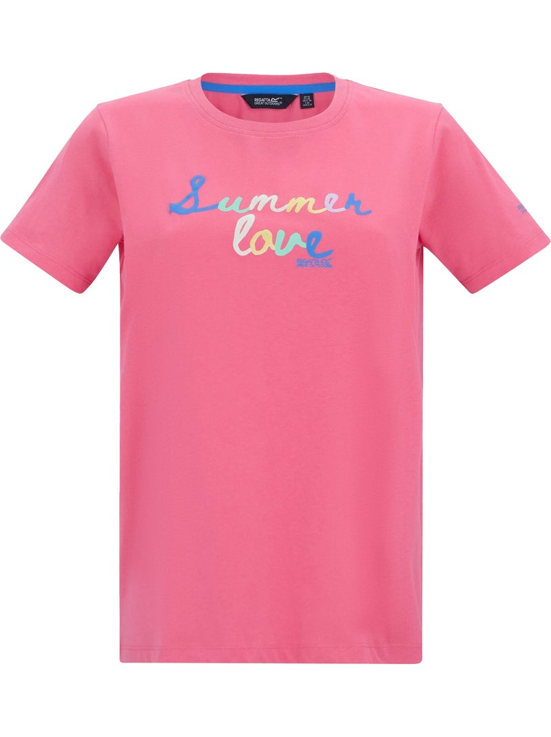 T-shirt manches courtes motif/style imprimé filandra - regatta Vieux rose - Kiabi
