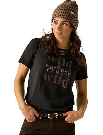 T-shirt manches courtes motif/style imprimé léopard filandra wild - regatta