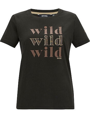 T-shirt manches courtes motif/style imprimé léopard filandra wild - regatta