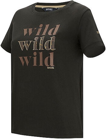T-shirt manches courtes motif/style imprimé léopard filandra wild - regatta