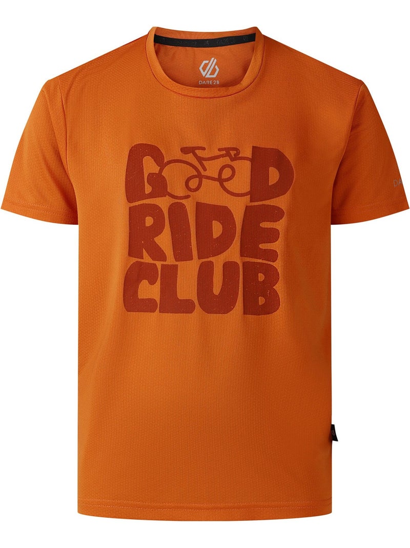 T-shirt manches courtes motif/style texte amuse - dare 2b Orange clémentine - Kiabi