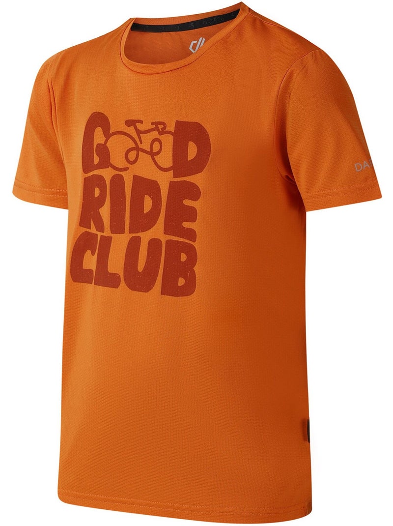 T-shirt manches courtes motif/style texte amuse - dare 2b Orange clémentine - Kiabi