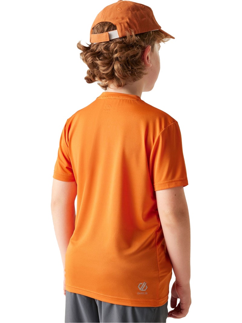 T-shirt manches courtes motif/style texte amuse - dare 2b Orange clémentine - Kiabi