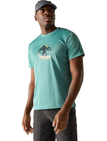 T-shirt manches courtes motif/style vtt fingal slogan - regatta
