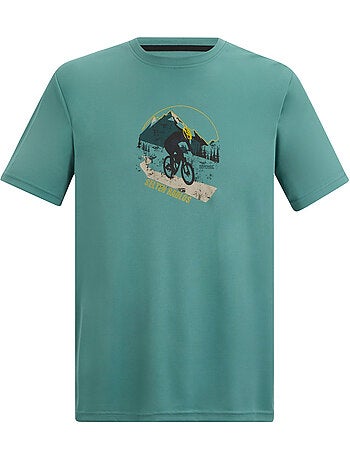 T-shirt manches courtes motif/style vtt fingal slogan - regatta
