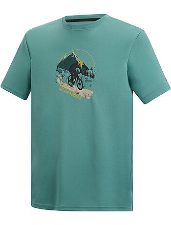 T-shirt manches courtes motif/style vtt fingal slogan - regatta