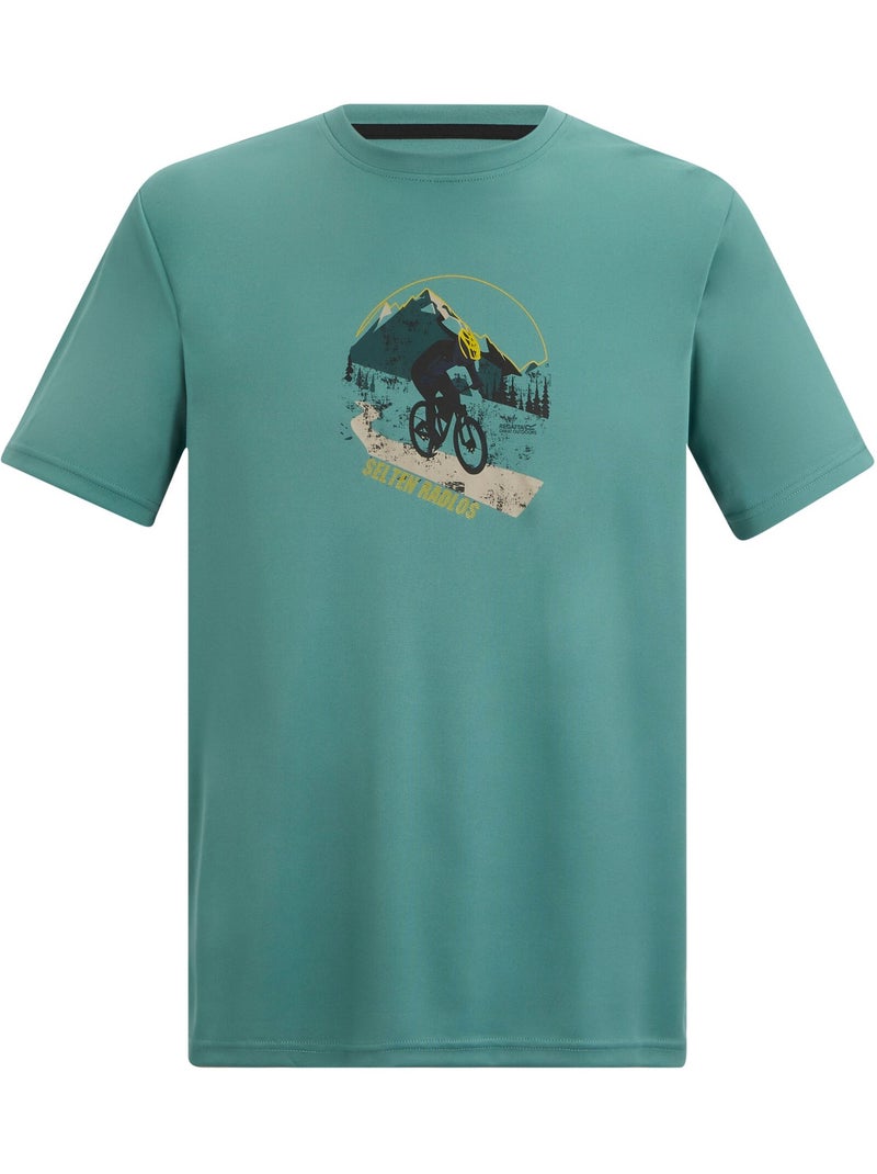 T-shirt manches courtes motif/style vtt fingal slogan - regatta Bleu turquoise - Kiabi