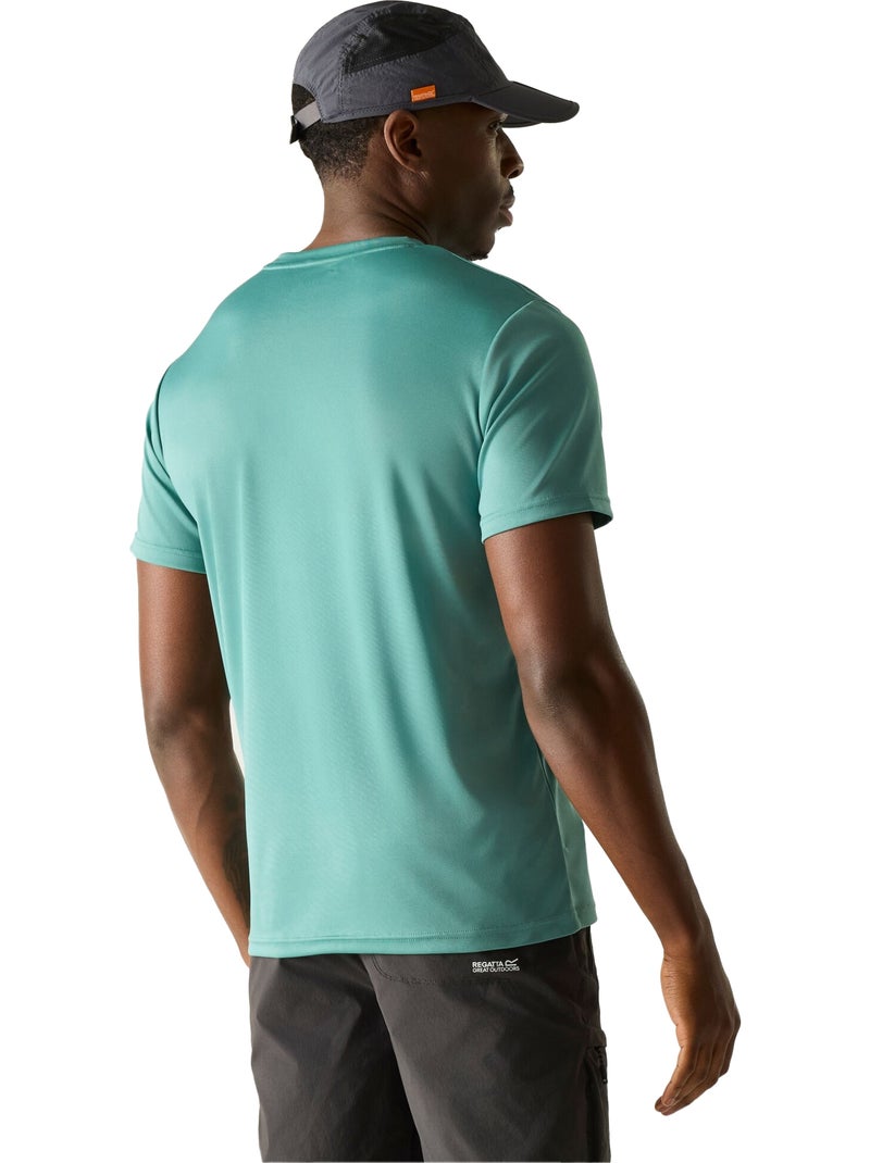 T-shirt manches courtes motif/style vtt fingal slogan - regatta Bleu turquoise - Kiabi
