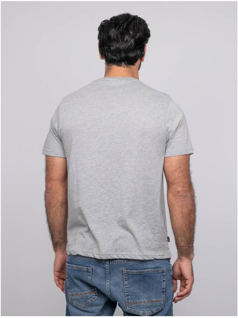 T-shirt manches courtes NALEMARK Gris - Kiabi