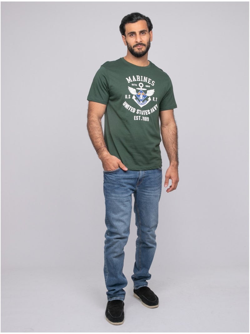 T-shirt manches courtes NALEMARK Vert - Kiabi