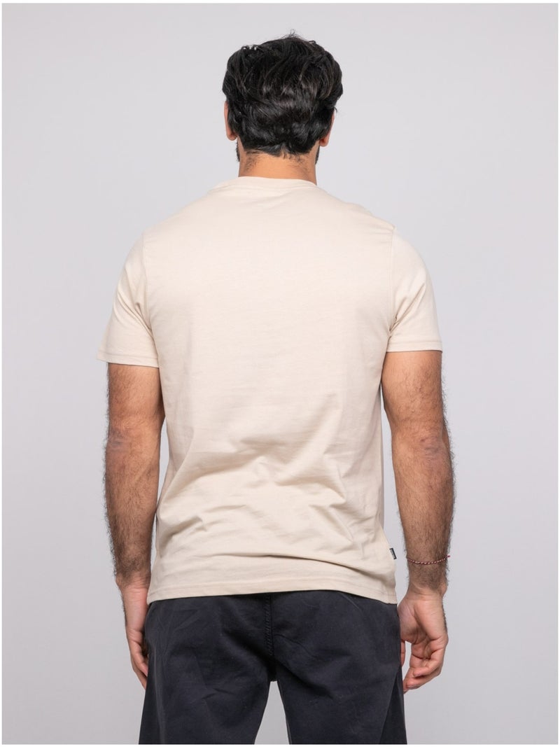 T-shirt manches courtes NANKA Beige - Kiabi
