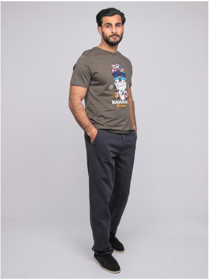 T-shirt manches courtes NANKA Kaki - Kiabi