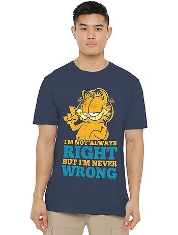 T-shirt manches courtes never wrong - garfield