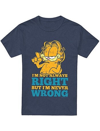 T-shirt manches courtes never wrong - garfield
