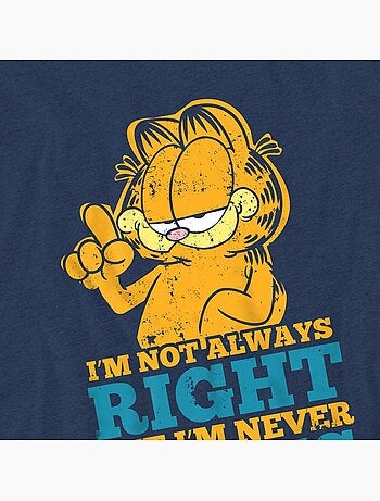 T-shirt manches courtes never wrong - garfield