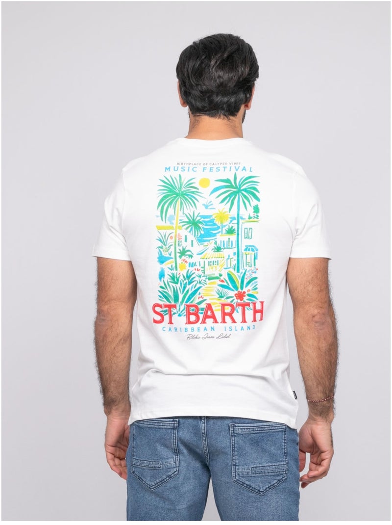 T-shirt manches courtes NIFRAMO Ecru - Kiabi