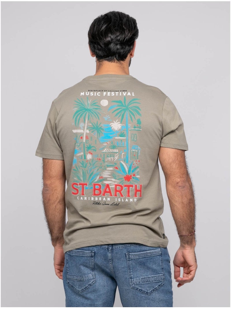 T-shirt manches courtes NIFRAMO Kaki - Kiabi