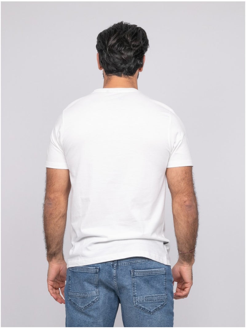 T-shirt manches courtes NIRDANUB Ecru - Kiabi