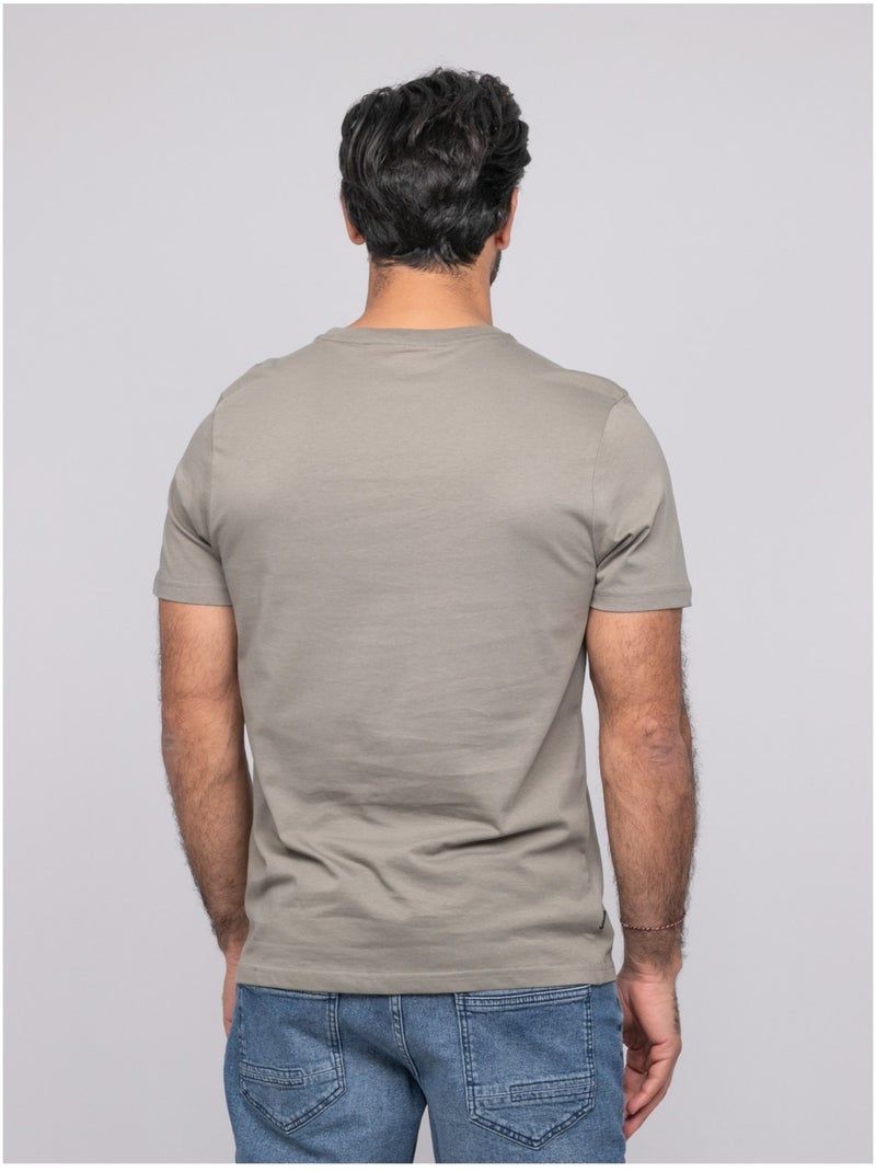 T-shirt manches courtes NIRDANUB Kaki - Kiabi