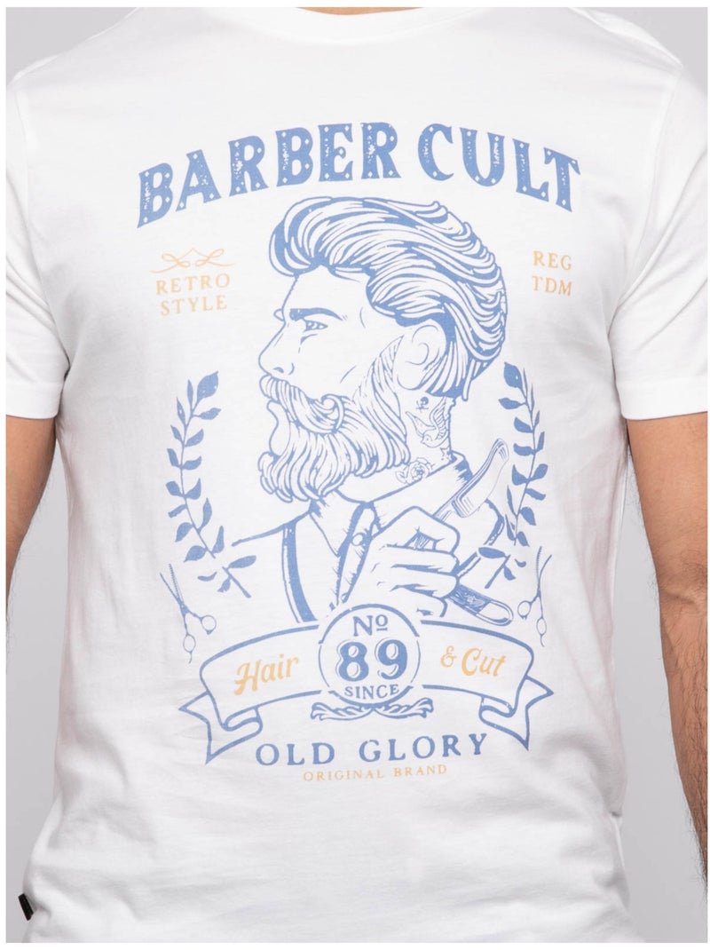 T-shirt manches courtes NIRDOMEL Ecru - Kiabi
