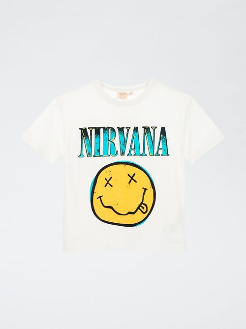 T-shirt manches courtes 'Nirvana' - Kiabi