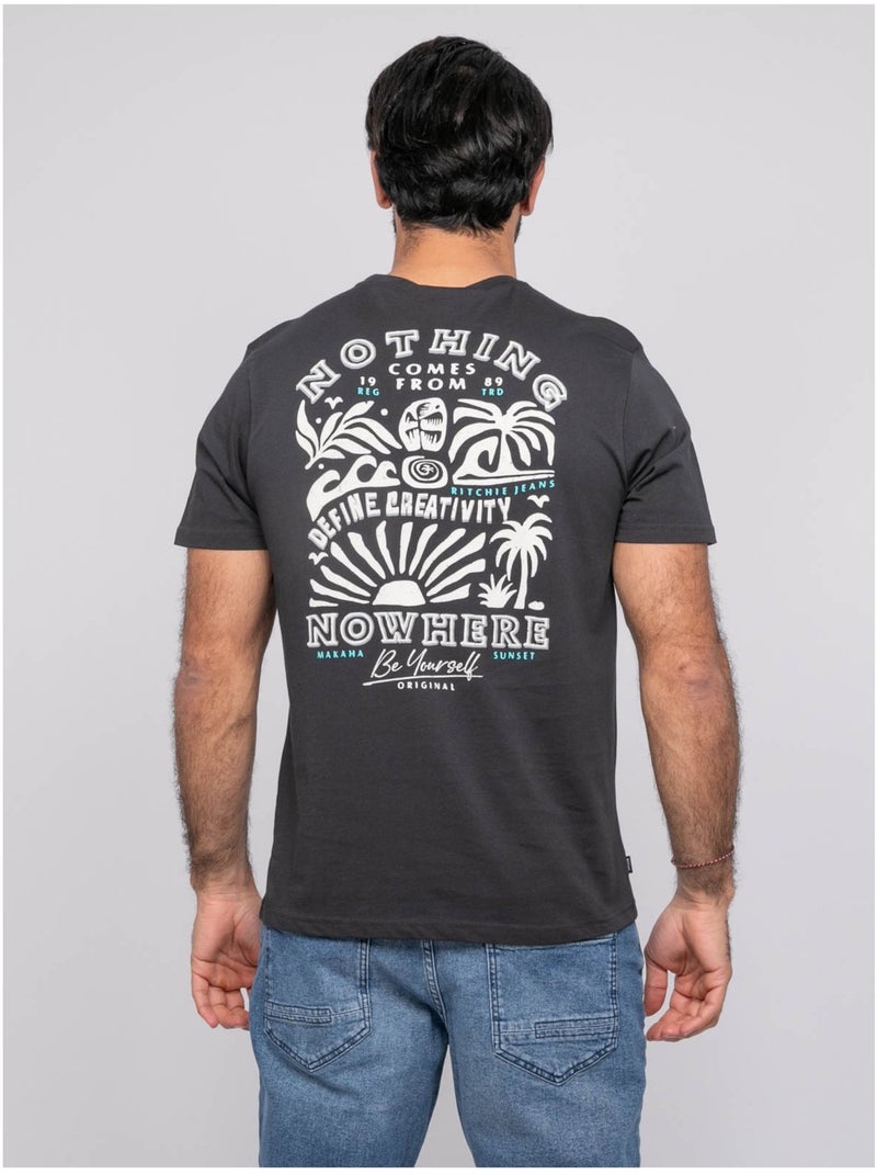 T-shirt manches courtes NITESTO Gris - Kiabi