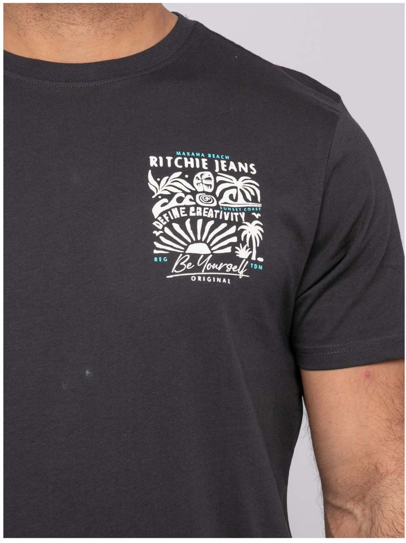 T-shirt manches courtes NITESTO Gris - Kiabi