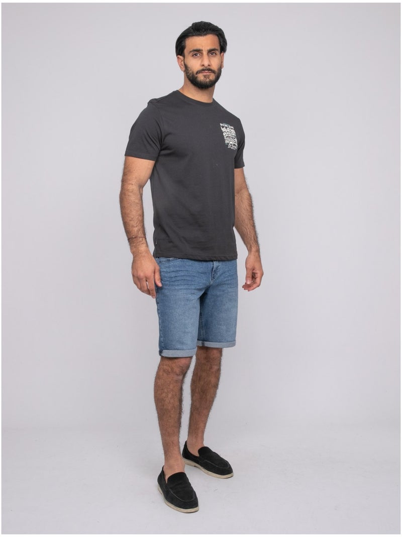 T-shirt manches courtes NITESTO Gris - Kiabi